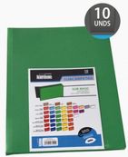 10 subcarpeta A4. 240g verde