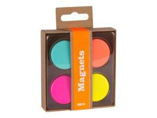 Apli Fluor Collection - 4 aimants - couleurs assorties