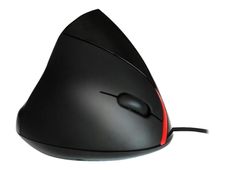 Ewent EW3156 - Ratón vertical - ergonómico - óptico - 5 botones - cableado - USB - negro