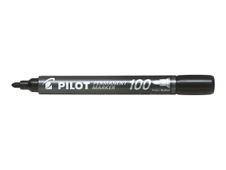 Pilot 100 - Marqueur permanent - pointe ogive - noir