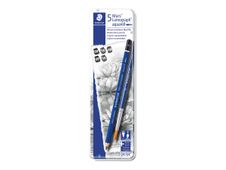 STAEDTLER Mars Lumograph - Pack de 5 crayons de couleur aquarellable - 4B, 6B, 8B
