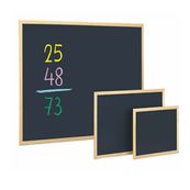 Pizarra negra marco madera 40x60