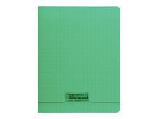 Calligraphe 8000 - Cahier polypro 24 x 32 cm - 140 pages - grands carreaux (Seyes) - vert