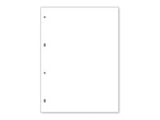 Senfort - Recambio - 195 x 260 mm - 50 hojas / 100 páginas - liso - 4 taladros