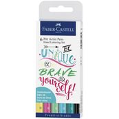Estuche 6 pitt artist pen hand lettering tonos pastel