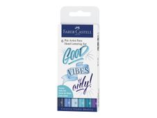 Faber-Castell PITT Artist Pen Handlettering - Set de rotuladores de pincel y de punta fina - permanente - colores surtidos - india ink