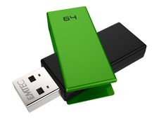 EMTEC C350 Brick - Clé USB - 64 Go - USB 2.0 - vert