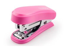 Novus Mini - Grapadora - 12 hojas - 24/6, 26/6 - metal, plástico - rosa brillante