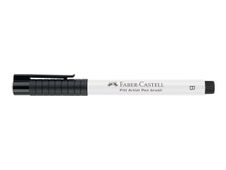 Faber-Castell PITT Artist Pen - Feutre pinceau à pointe souple - permanent - blanc - encre indienne