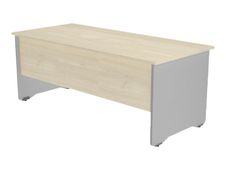 Rocada Work - Mesa - rectangular - verde haya - aluminio base