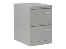 rocada STORE - Armario de relleno vertical - 2 cajones - acero - gris, RAL 7035