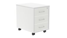 Cajonera buck movil 3 cajones color: estructura blanca - frontal  blanco