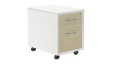 Cajonera buck movil 1 cajon + carpetero color: estructura blanca  frontal haya