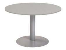 Rocada Meeting - Mesa - redondo - blanco - aluminio base