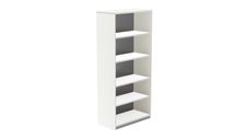 Armario estanteria alto sin puertas 195x90x45 estructura blanca tapa blanco