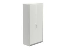 rocada STORE - Aparador - 4 baldas - 2 Puertas - melamina - blanco, aluminio