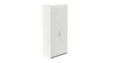 Armario alto con puertas 195x90x45 estructura blanca puertas totales blanco