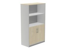 rocada STORE - Librería - 3 baldas - 2 Puertas - melamina - verde haya, aluminio