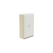 Armario medio con puertas 156x90x45 estructura haya puertas blanco