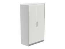 rocada STORE - Aparador - 3 baldas - 2 Puertas - melamina - blanco, aluminio