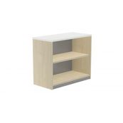 Armario estanteria bajo sin puertas 78x90x45 estructura haya tapa blanco