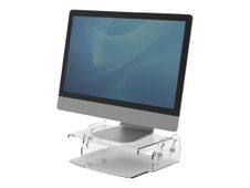 Fellowes Clarity Adjustable Monitor Riser - base - para Monitor - transparente