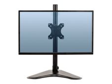 Fellowes Professional Series Single Freestanding Monitor Arm - Kit de montaje - para Monitor - plástico, aluminio, acero - negro - tamaño de pantalla: hasta 32" - montable en escritorio