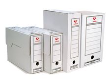 Grafoplas - Archivo de caja - para Folio (360 x 253 mm), Folio ampliado (385x275 mm), Double Folio (355 x 250 mm) - blanco