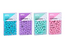 Apli Agipa Nordik - 100 épingles à tête ronde - 20 mm - disponible dans différentes couleurs