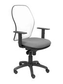 Silla  jorquera malla blanca asiento gris claro