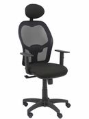 Silla alocn malla negra asiento bali negro brazos regulables cabecero fijo