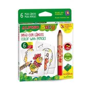 Alpino baby 6 lapices color+cartas colorear