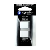 Daler-Rowney Aquafine - Ensemble de peinture - 2 parties - aquarelle - 2 couleurs - blanc titane, blanc de Chine - demi-plateau
