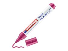 edding 4500 - Marqueur - permanent - pour textile - carmin - encre pigmentée à base d'eau - 2-3 mm