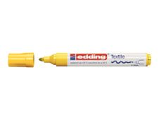 edding 4500 textile - Marqueur - pour textile - jaune fluo - encre pigmentée à base d'eau - 2-3 mm