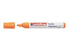 edding 4500 textile - Marqueur - pour textile - orange fluorescent - encre pigmentée à base d'eau - 2-3 mm