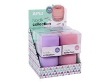 Apli Nordik Collection - Pack de 8 x 50 trombones - 28 mm - rose, vert émeraude, mauve, bleu turquoise