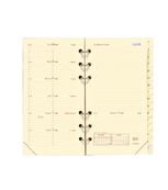 Recharge pour organiseur Timer 17 Pocket - 1 semaine sur 2 pages - 9 x 17 cm - papier ivoire - Quo Vadis