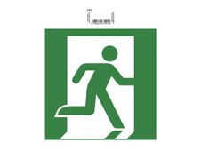 Exacompta - Pictogramme - évacuation (flèche droite) - 200 x 200 mm - vert