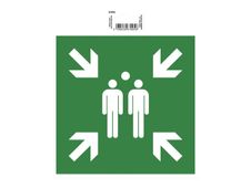 Exacompta - Pictogramme - point de rassemblement - 200 x 200 mm - vert