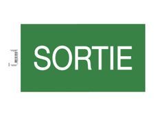 Exacompta - Pictogramme - sortie - 350 x 200 mm - vert