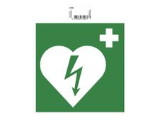 Exacompta - Pictogramme - défibrillateur - 200 x 200 mm - vert