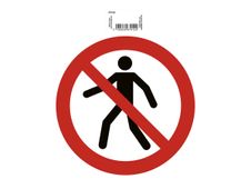 Exacompta - Pictogramme - interdit de marcher/circuler - 200 x 200 mm - rouge