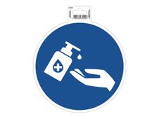 Exacompta - Pictogramme - gel mains obligatoire - 200 x 200 mm - bleu