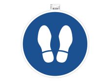 Exacompta - Pictogramme - arrêt obligatoire - 350 x 350 mm - bleu