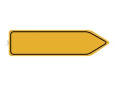 Exacompta - Pictogramme bande de message circulation obligatoire - 960 x 250 mm - jaune