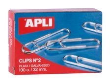 Caja 100 Clips galvanizados nº2 32mm