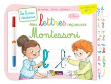 Livres-ardoises - Mes lettres rugueuses Montessori - 3 à 6 ans - editions bordas 2019