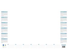 Sous-main 25 feuillets année civile BOUCHUT "Quadri Perpétuel" 38,5 x 54 cm Pefc 70 %