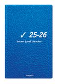 Agenda de poche Clear Prof - 1 semaine sur 2 pages - bulletin de notes - 9 x 16 cm - bleu - Brepols